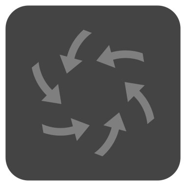 Oklar düz kare vektör simge girdap