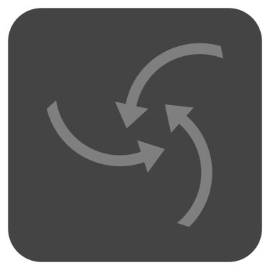 Oklar düz kare vektör simge girdap