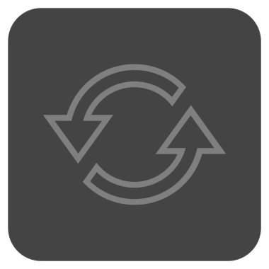 Eşitleme oklar düz kare vektör simgesi