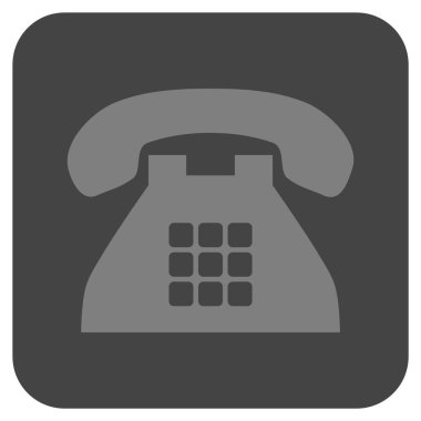 Sesi telefon düz kare vektör simgesi