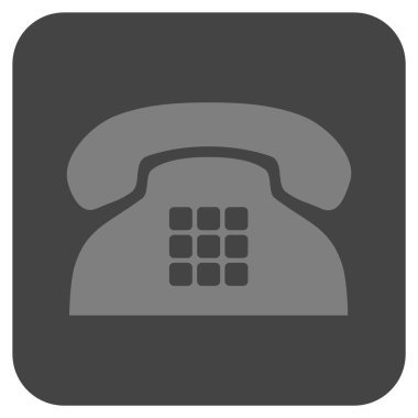 Sesi telefon düz kare vektör simgesi