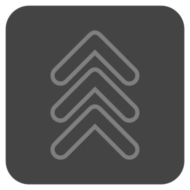 İşaretçi düz kare vektör simge kadar üçlü