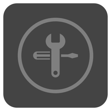 Düz kare vektör simge ayarlama