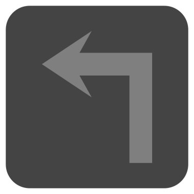 Sol düz kare vektör simge açmak