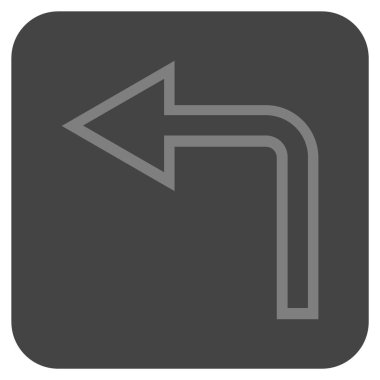 Sol düz kare vektör simge açmak