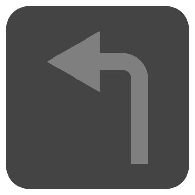 Sol düz kare vektör simge açmak