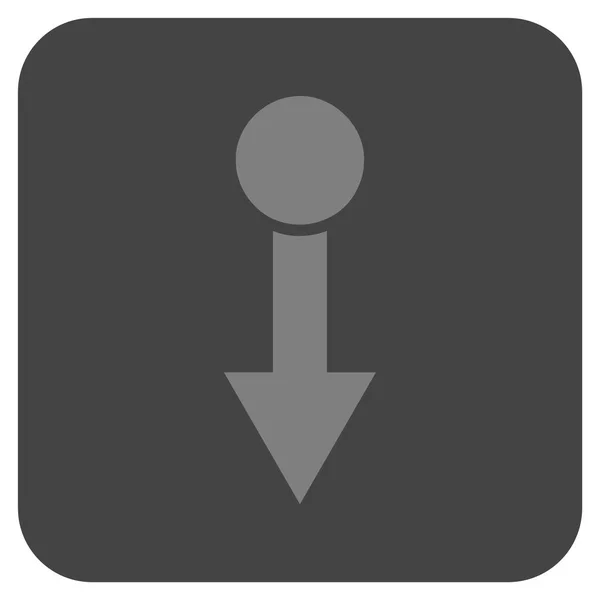 Pull-Down Platte vierkante Vector Icon — Stockvector
