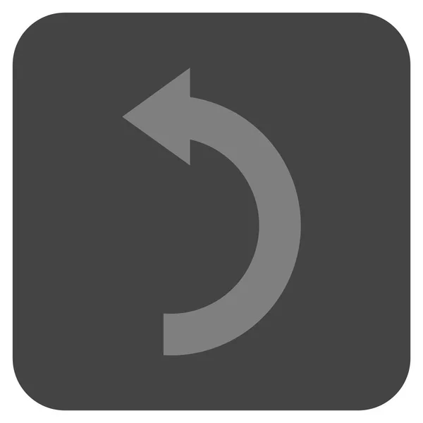 Otočit doleva plochý čtvercový vektorové ikony — Stockový vektor