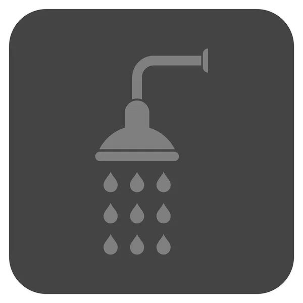 Sprcha ploché čtvercové vektorové ikony — Stockový vektor