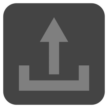 Düz kare vektör simge yüklemek