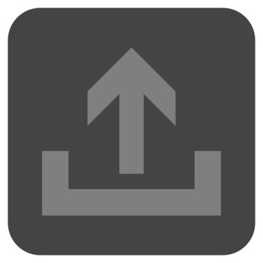 Düz kare vektör simge yüklemek