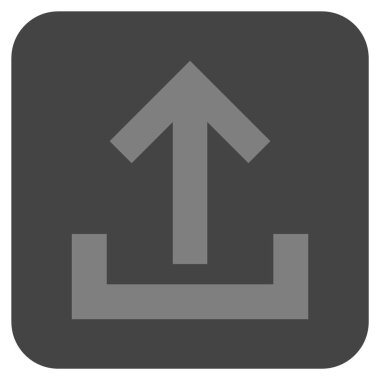 Düz kare vektör simge yüklemek