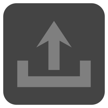 Düz kare vektör simge yüklemek