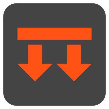 Düz kare vektör simgesi getirmek