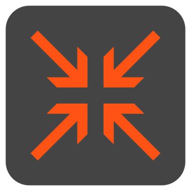 Oklar düz kare vektör simge collide