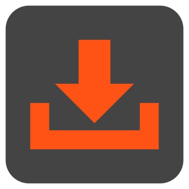 Düz kare vektör simge indirme