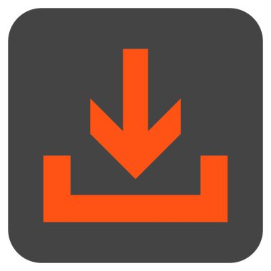 Düz kare vektör simge indirme