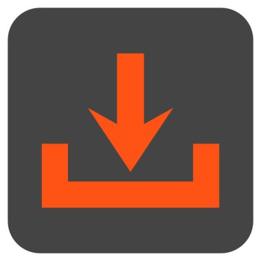 Düz kare vektör simge indirme