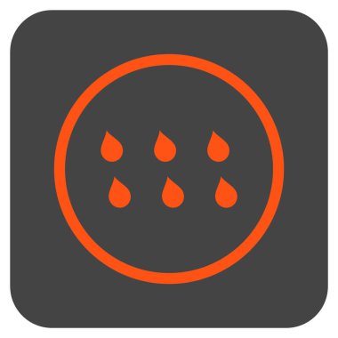 Damla düz kare vektör simgesi