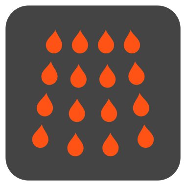 Damla düz kare vektör simgesi