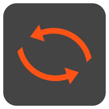 Exchange oklar düz kare vektör simgesi