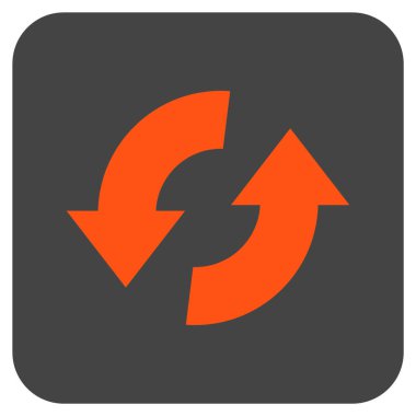 Exchange oklar düz kare vektör simgesi