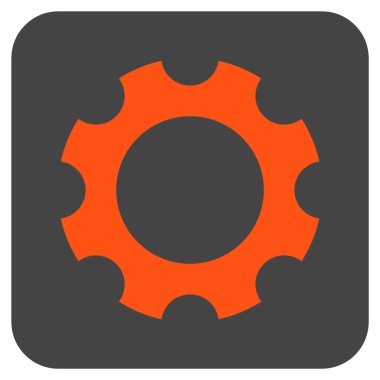 Vites düz kare vektör simgesi