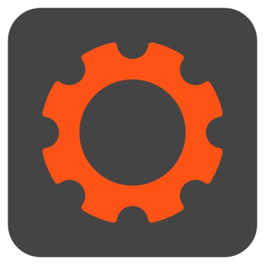 Vites düz kare vektör simgesi