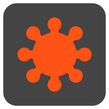 Vites düz kare vektör simgesi