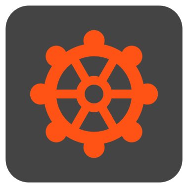 Vites düz kare vektör simgesi