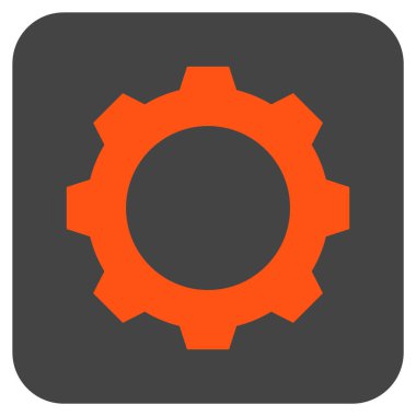 Vites düz kare vektör simgesi