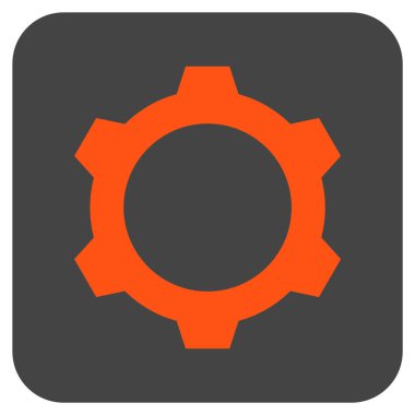 Vites düz kare vektör simgesi