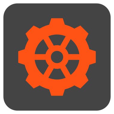 Vites düz kare vektör simgesi