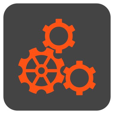 Vites düz kare vektör simgesi