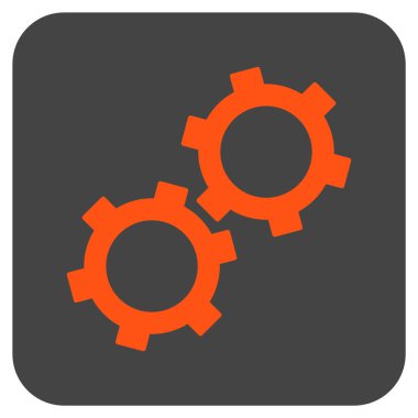 Vites düz kare vektör simgesi