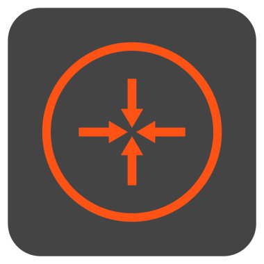 Etkisi oklar düz kare vektör simgesi