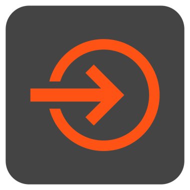 Alma düz kare vektör simgesi