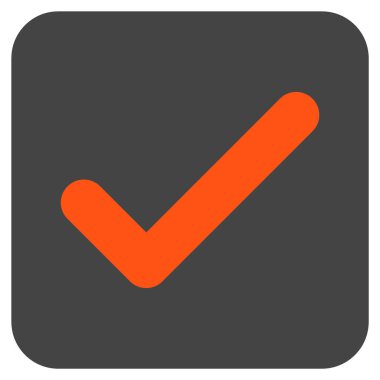 Tamam düz kare vektör simgesi