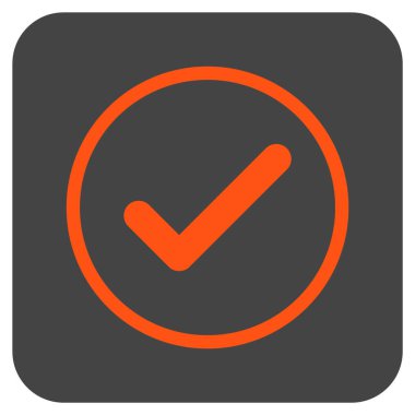 Tamam düz kare vektör simgesi