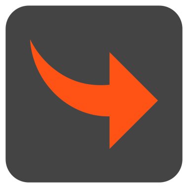 Düz kare vektör simge Yinele