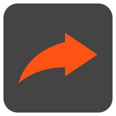 Düz kare vektör simge Yinele