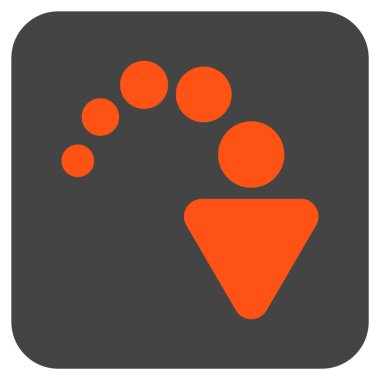 Düz kare vektör simge Yinele