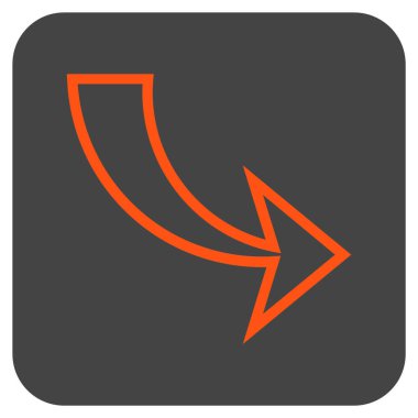 Düz kare vektör simge Yinele