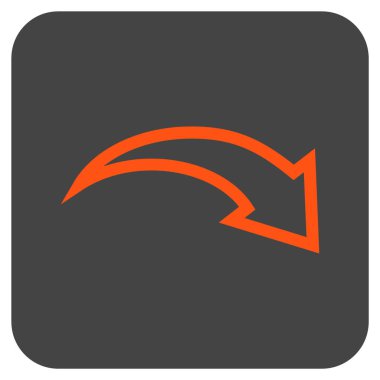 Düz kare vektör simge Yinele