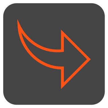 Düz kare vektör simge Yinele