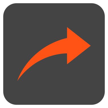 Düz kare vektör simge Yinele