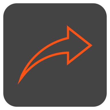 Düz kare vektör simge Yinele