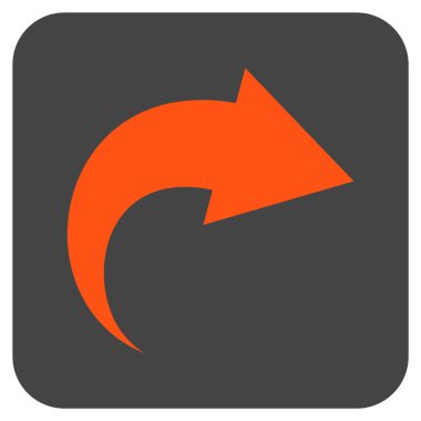 Düz kare vektör simge Yinele