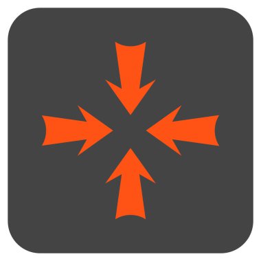 Oklar düz kare vektör simge azaltmak