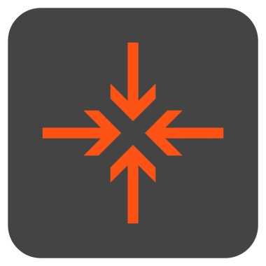 Oklar düz kare vektör simge azaltmak